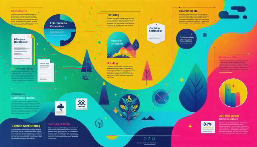 Environmental certification badges and compliance indicators for online gambling