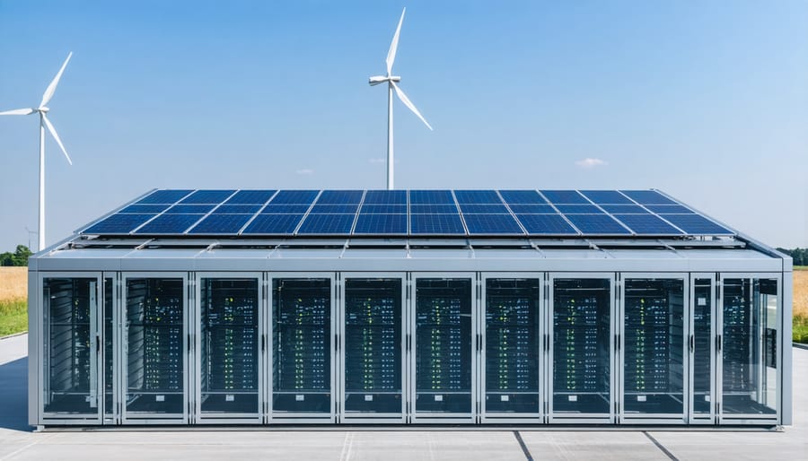 Eco-friendly data center powered by renewable energy sources